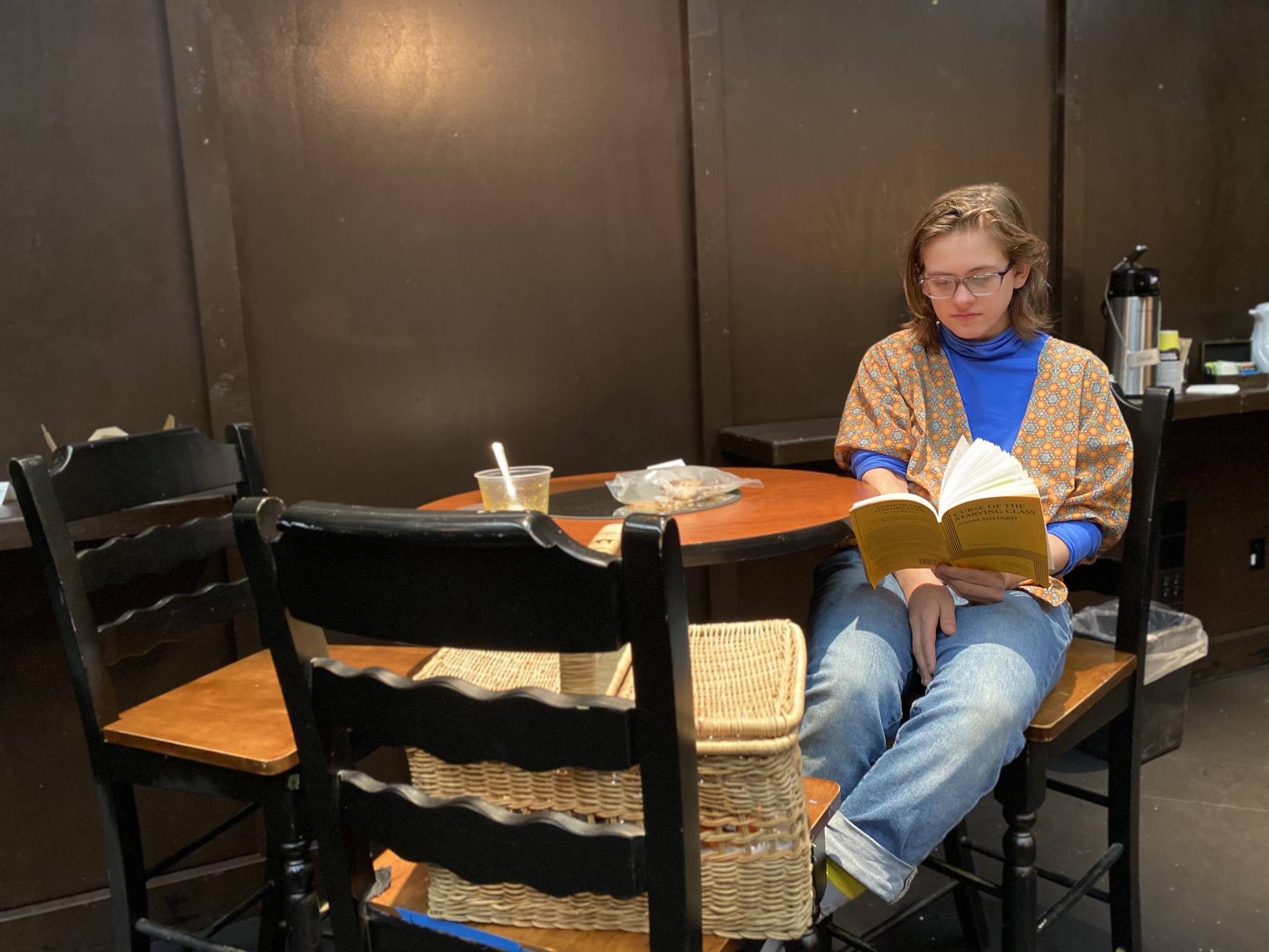 Photo provided
Molly Quade reads through the script of Curse of the Starving Class.