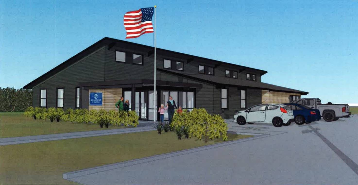 A rendering of the new Coupeville Boys and Girls Club building shows what it will look like from the outside after construction. (Photo courtesy of the Boys and Girls Club)
