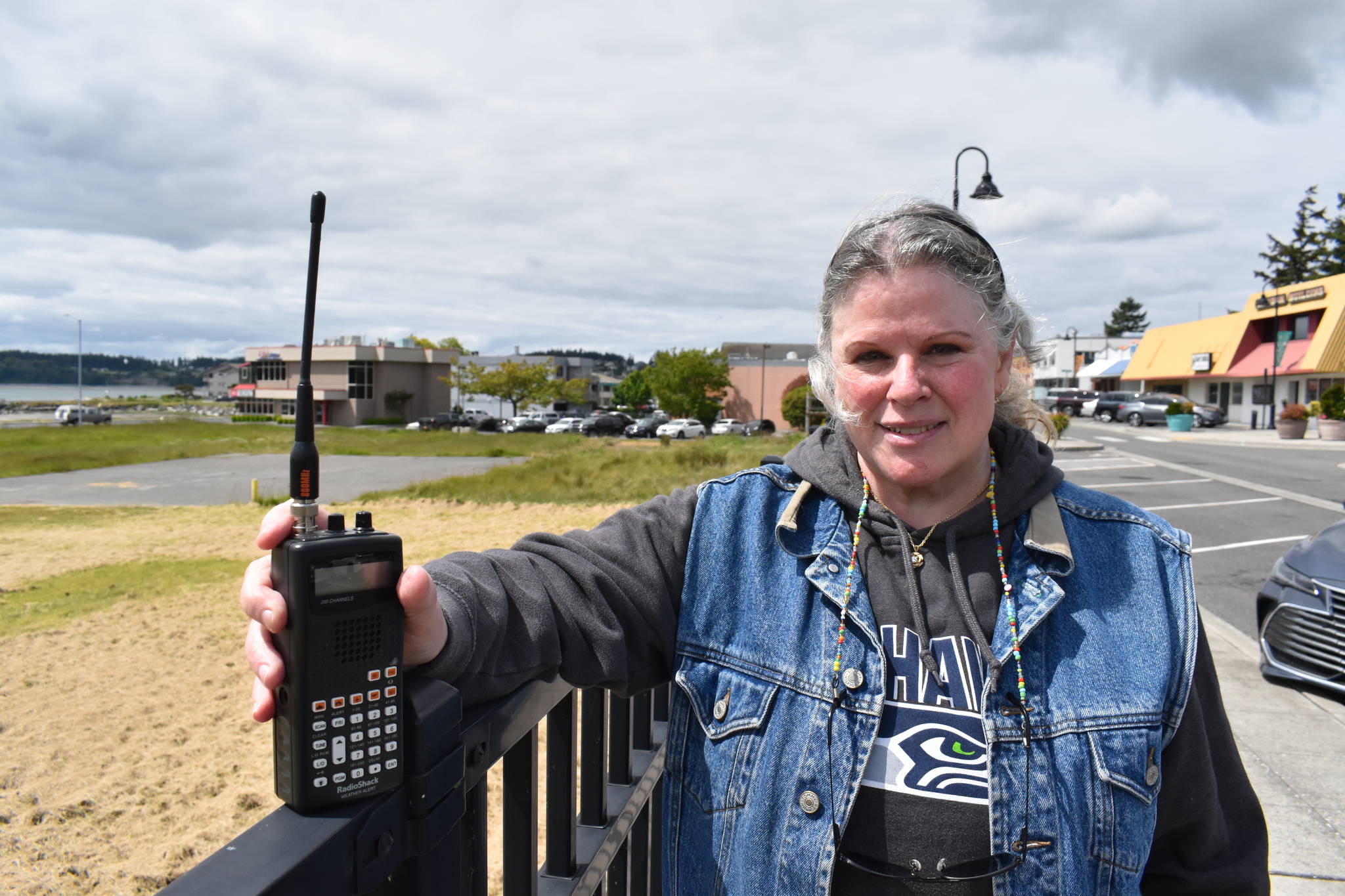 Photo by Emily Gilbert/Whidbey News-Times
Kathy Hawn has had a police scanner for most of her life. She’s gained a following on Facebook for posting what she hears called over the radio.