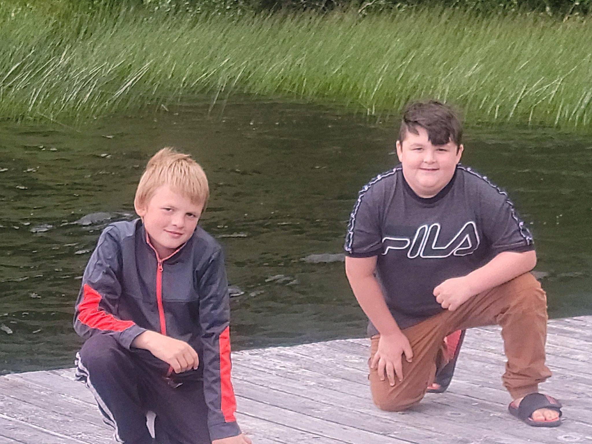 Photo provided
Mason Slattum, left, and his cousin Blake Ogden saved a 3-year-old from drowning in Deer Lake thanks to their quick thinking.