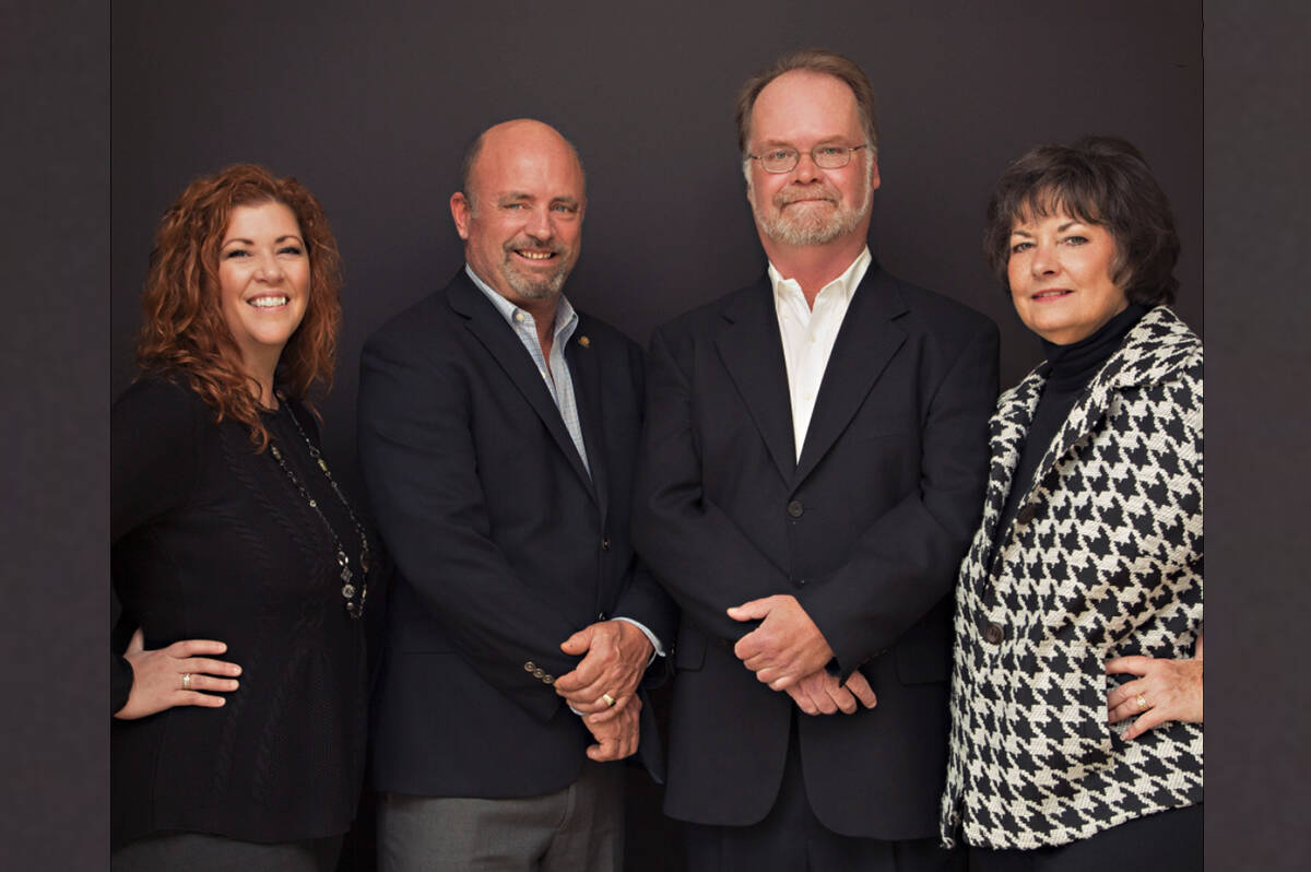 The insurance experts at Craven Insurance, from right to left: Kathy Craven, Bob Craven Scott Smith and Elaine Hofstadter.
