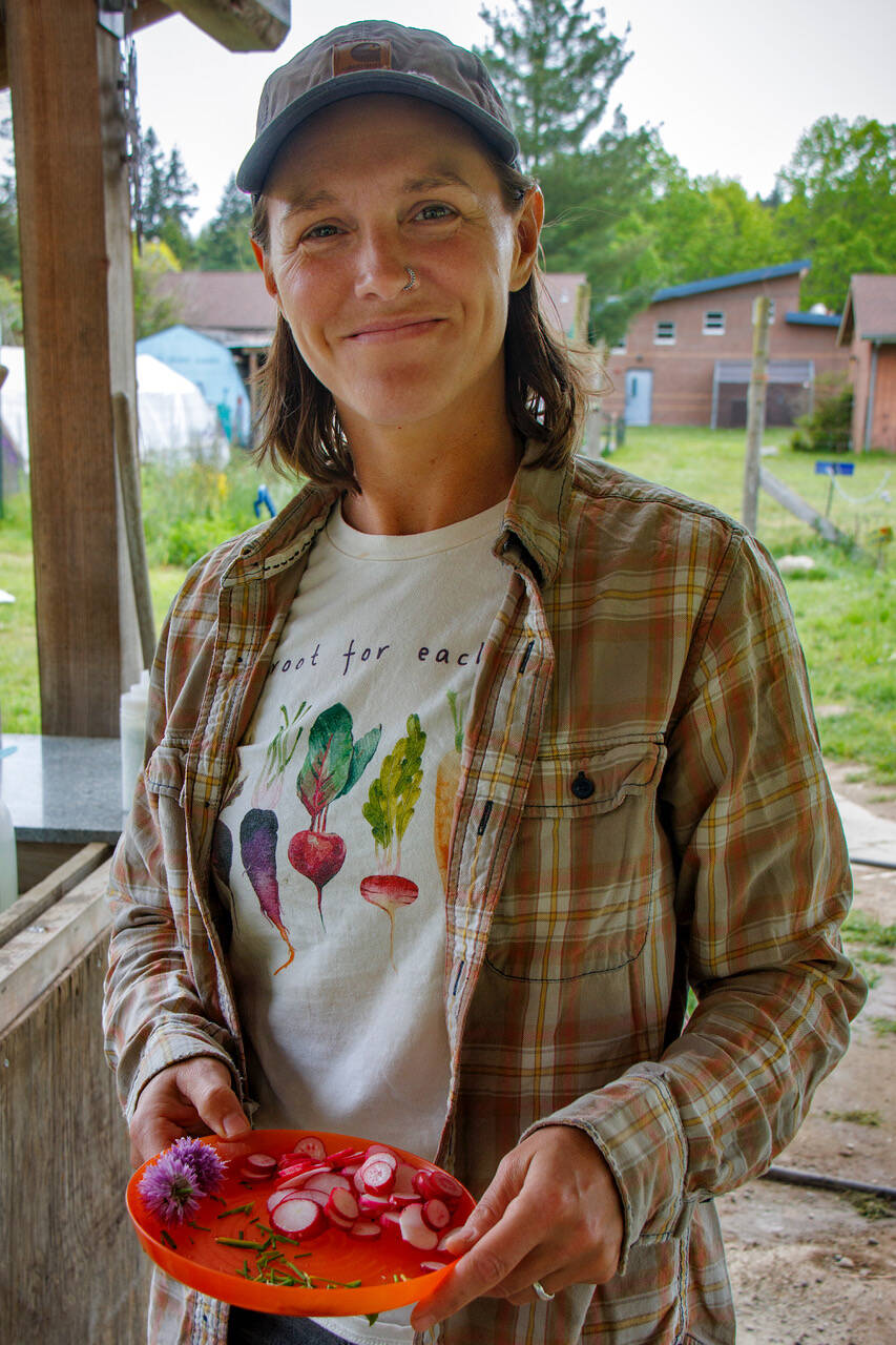 Emily Koller is the new manager of the South Whidbey School Farms. (Photo by David Welton)
