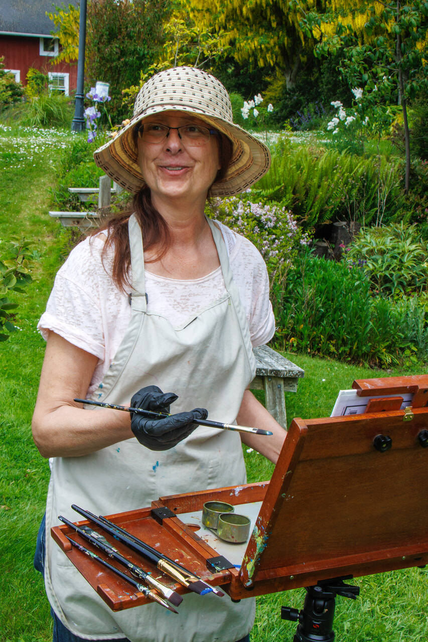 Photo by Dave Welton
Landscape artist Kathy Lull is planning to lead a series of “en plein air” painting classes this summer at a variety of picturesque outdoor locations around Whidbey Island.
