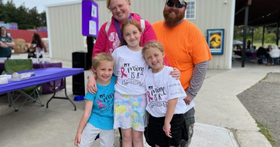 Lisa Sparks with her husband and three of her children.