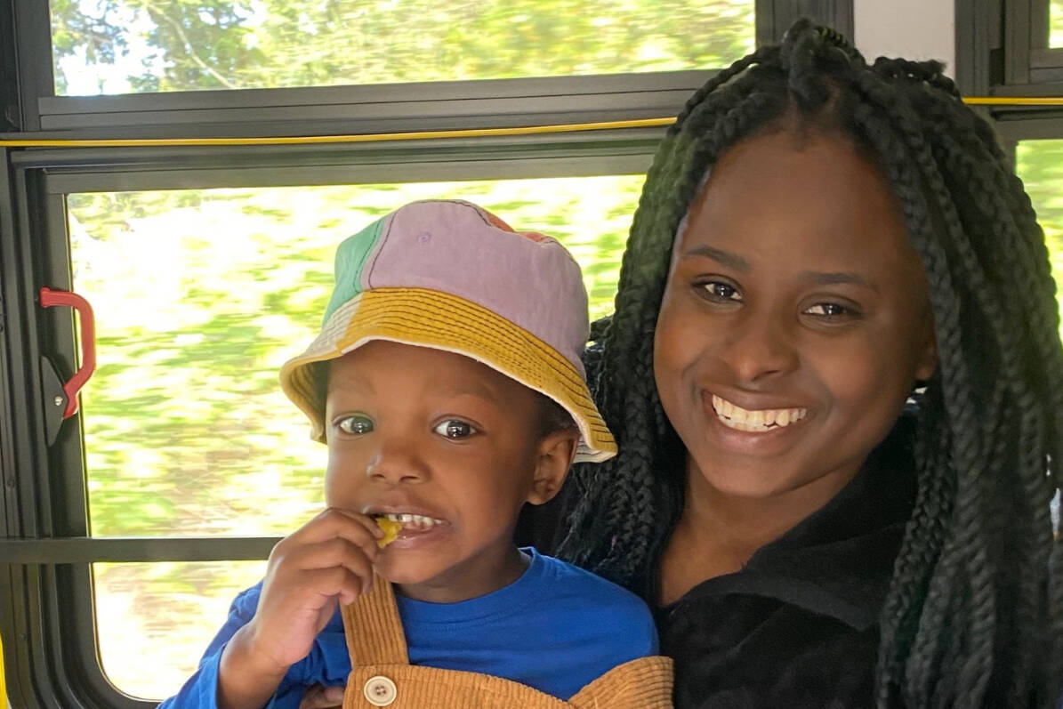 By bringing her young son on the bus, Sandra is giving the next generation a head start in using public transit.