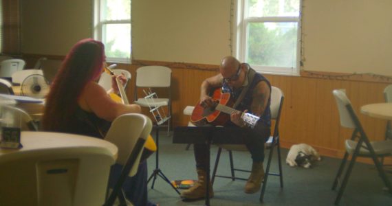 Photo by Stuart Bassett
Melissa Johnson teaches guitar lessons through the new Oak Harbor chapter of Guitars for Vets.