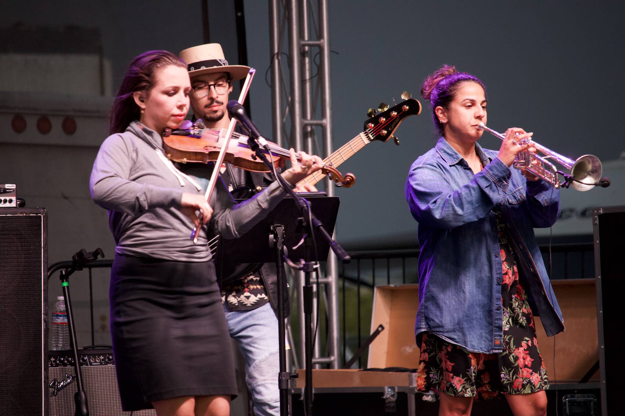 Locarno played Latin music at the Oak Harbor Music Festival on Friday. (Photo by Rachel Rosen/Whidbey News-Times)