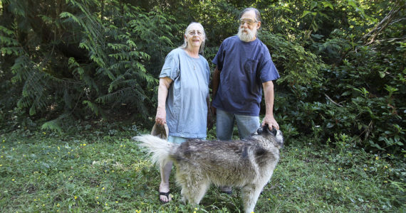 File photo
Marianne Edain and Steve Erickson of WEAN are the focus of a new film. They are photographed here in 2019 at their South Whidbey home.