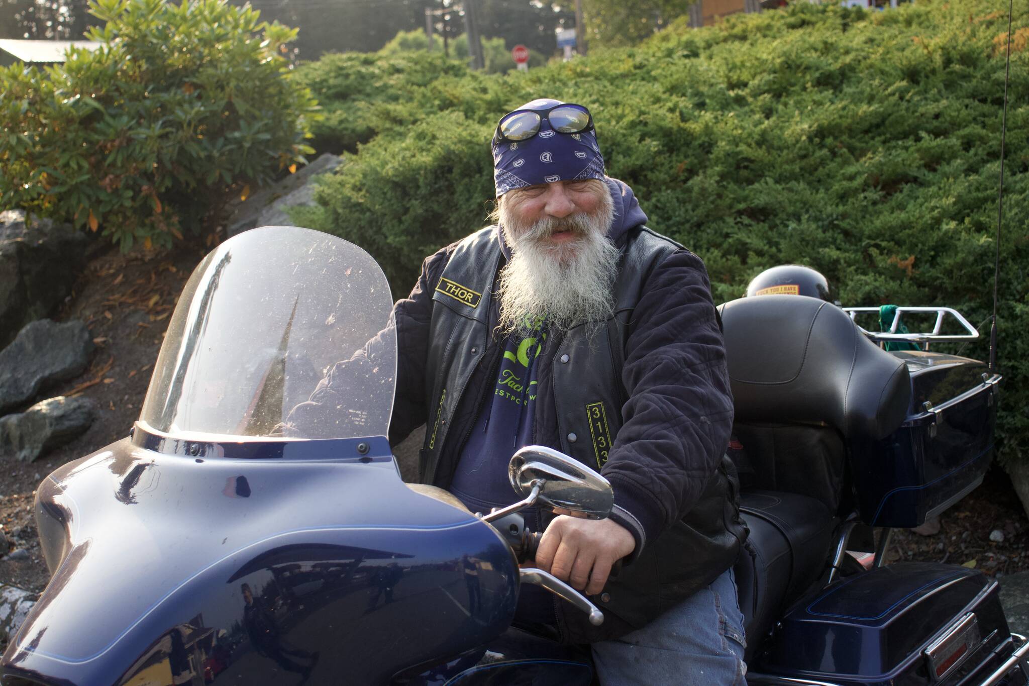 Photo by Rachel Rosen/Whidbey News-Times
Thor Westeralnd of the Island County ‘Chauns came up with the idea to raffle off a motorcycle every year for charity. This year, the proceeds went to the both the Oak Harbor and Anacortes Boys and Girls Clubs.