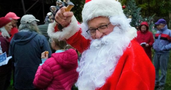 Photo by David Welton
Mark Stewart Cassidy is Whidbey Island’s own Santa Claus. For the past two years, he’s dressed up as the big jolly man for Langley Chamber of Commerce events and Whidbey Island Orchestra performances. This year, he’s branching out to house calls.