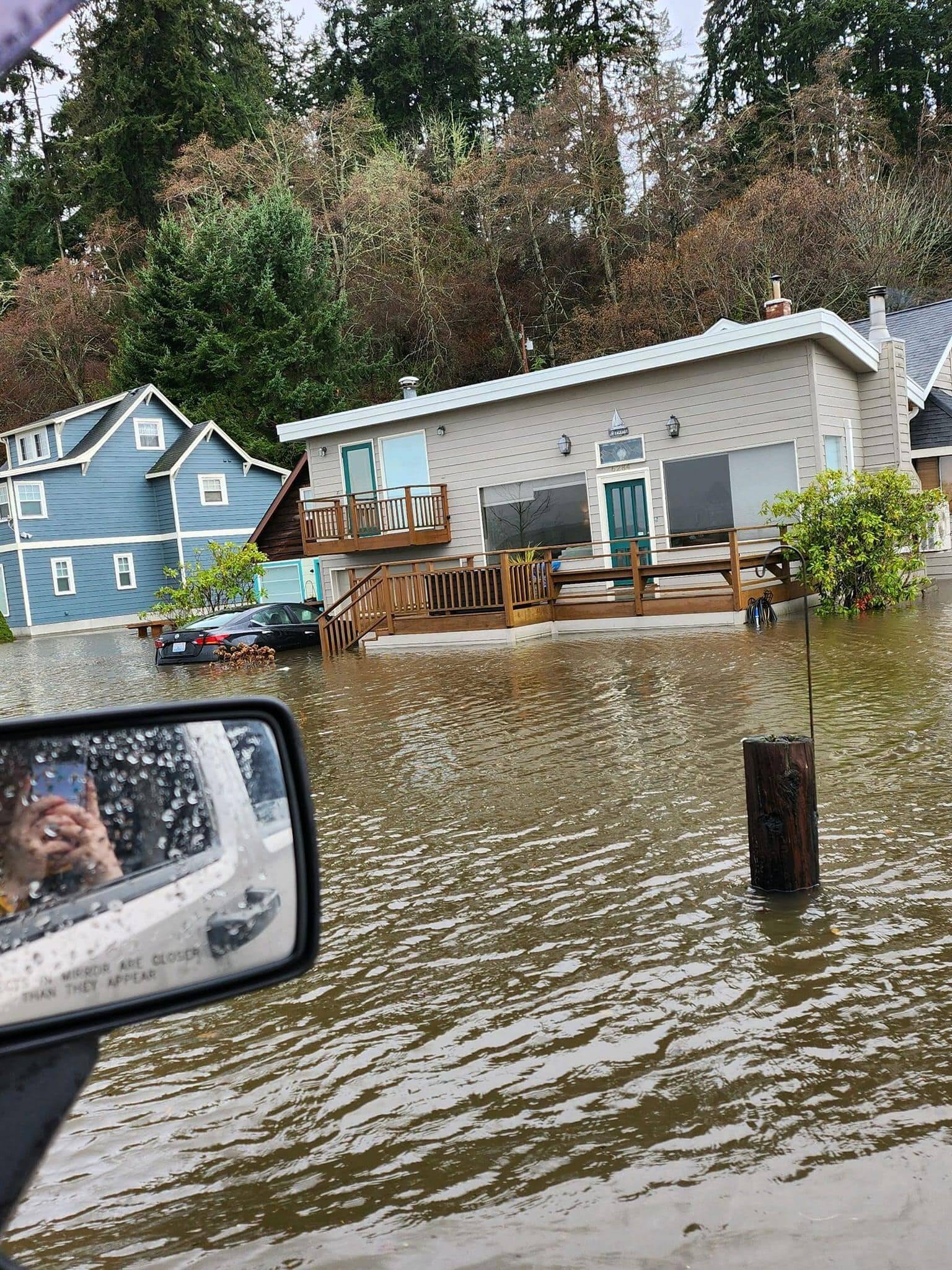 Flooding in Clinton reached high levels on Tuesday. (Photo provided)
