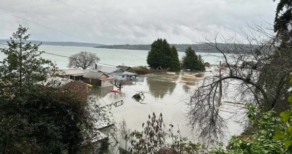 Central Whidbey Fire and Rescue photo
Homes on Resort Road in Coupeville were severely flooded during last month’s king tide event.