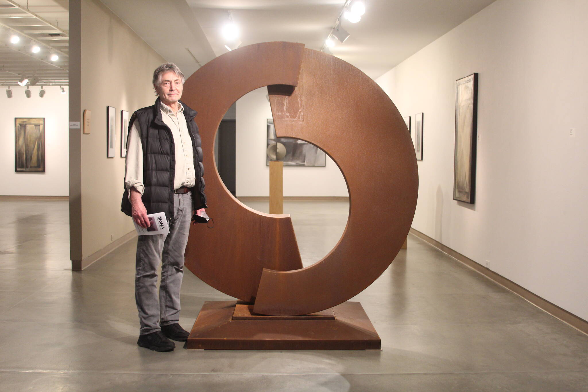 Photo by Karina Andrew/Whidbey News-Times
Richard Nash stands in his exhibit "Consonance" at the Museum of Northwest Art in La Conner.