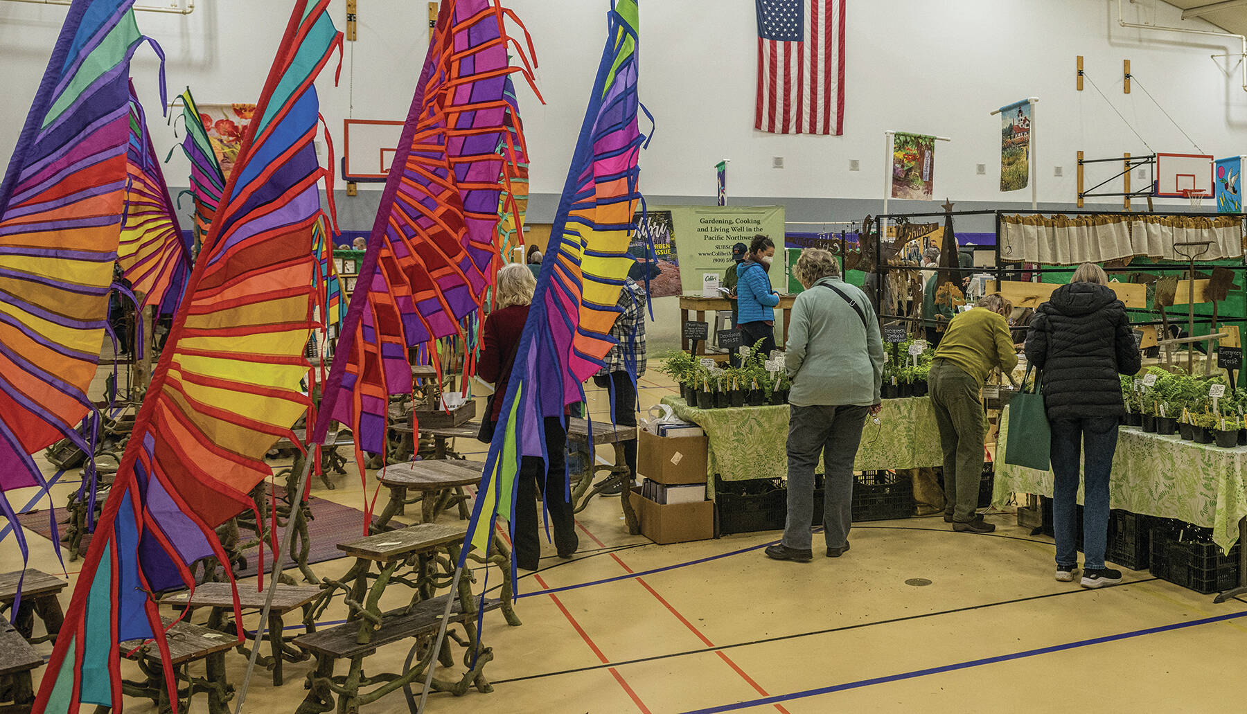 The marketplace, held during the workshop, is a popular place to find all sorts of items. (Photo provided)