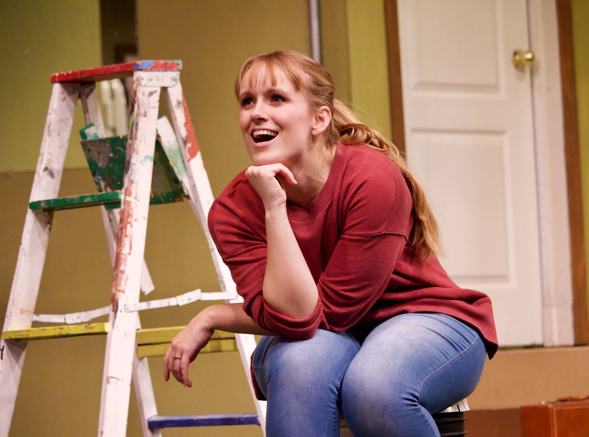 Photo by Rachel Rosen/Whidbey News-Times
The Whidbey News-Times’ own Karina Andrew stars as Corie, the free-spirited female lead of “Barefoot in the Park.”