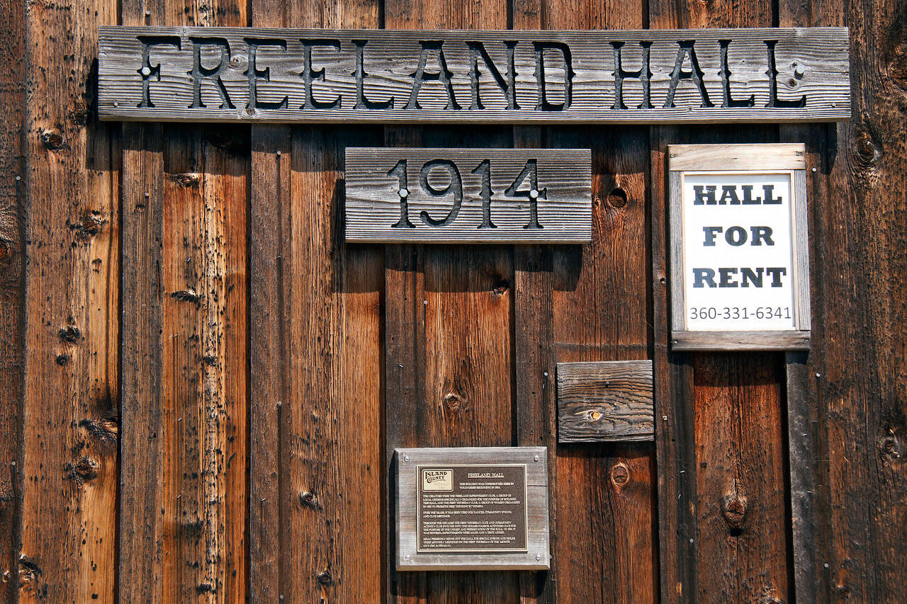 Built in 1914, Freeland Hall has been the site of many happy gatherings. (Photo by David Welton)
