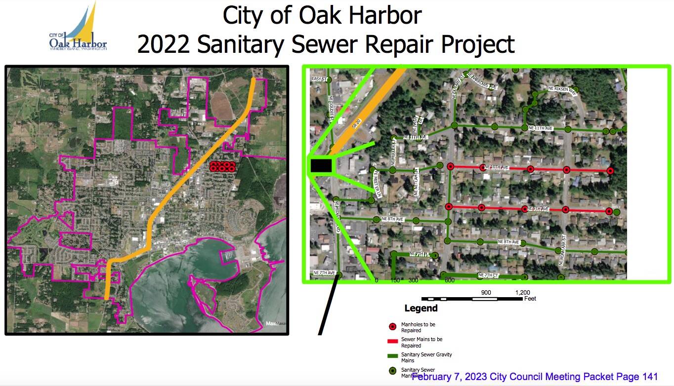 Oak Harbor to replace sewer mains South Whidbey Record