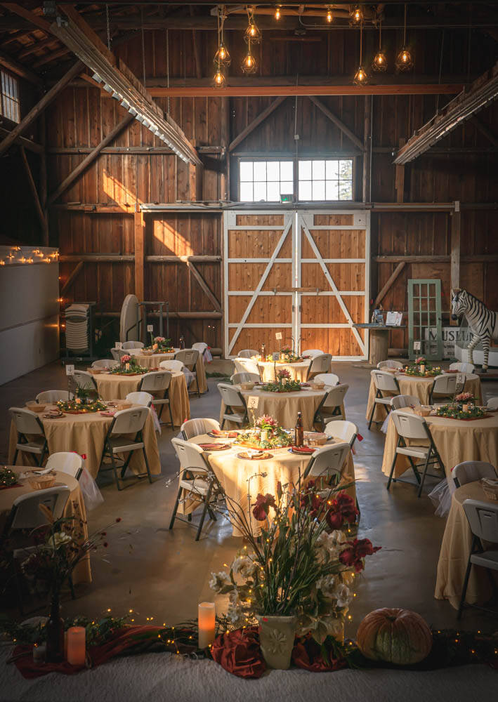 Photo provided
Couples can opt to get married at the Whidbey Island Fairgrounds’ Pole Barn Auditorium, which recently got a little more glam.