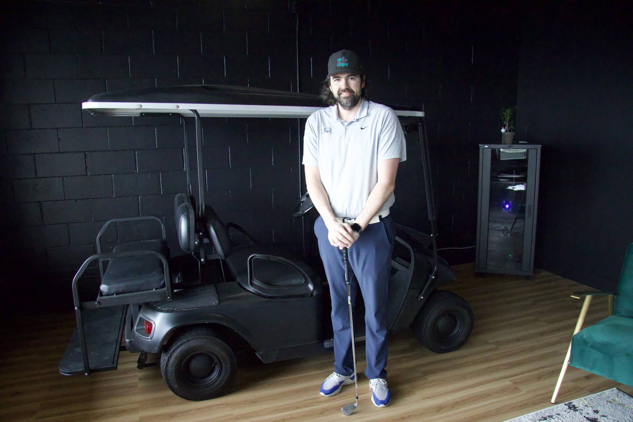 Photo by Rachel Rosen/Whidbey News-Times
Josh Ray recently opened a golf simulator business on Pioneer Way.