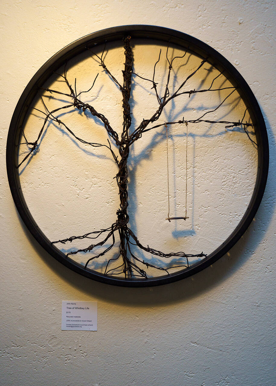 Photo by David Welton
“Tree of Whidbey Life” by John Norris is a piece made with wire.
