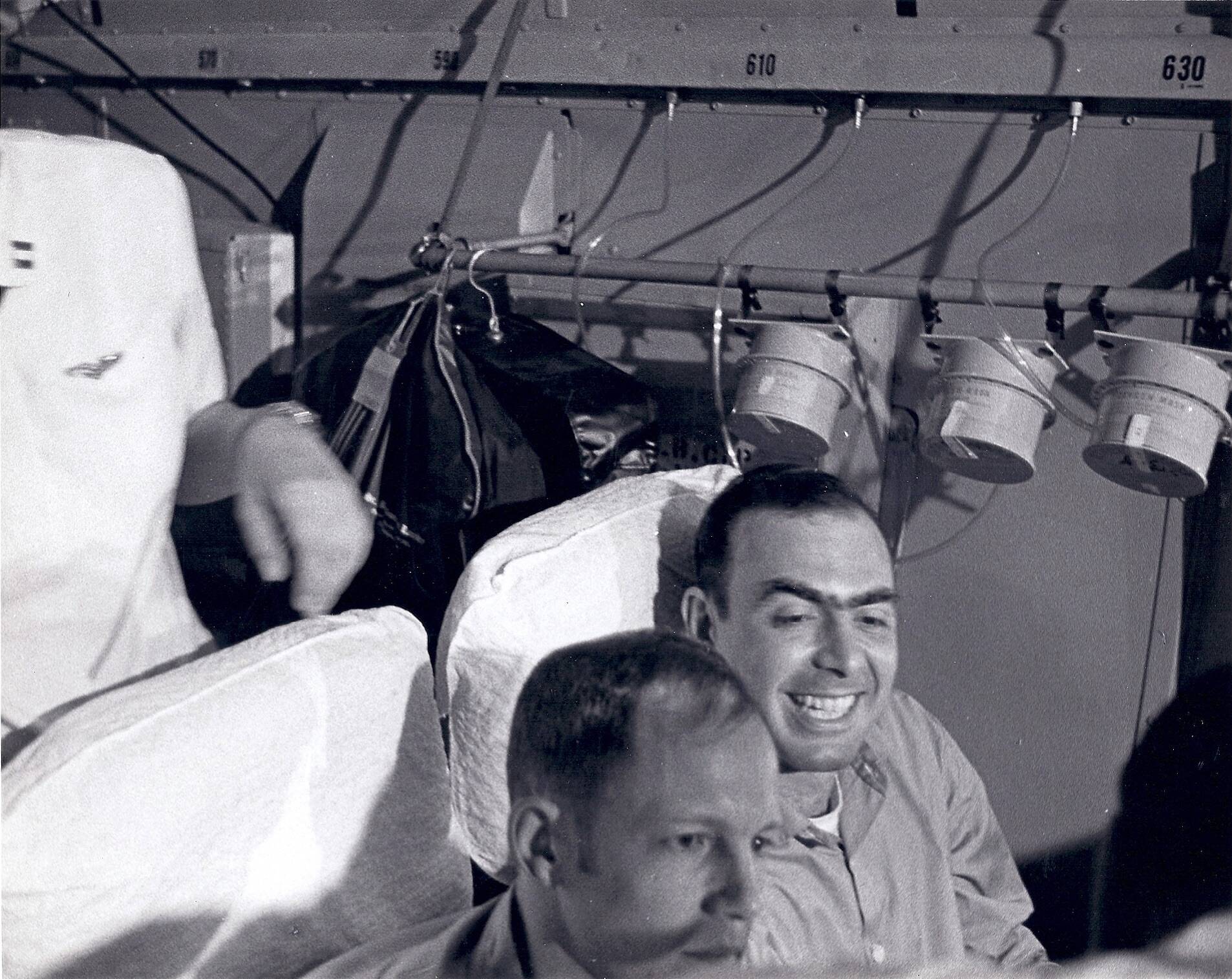 Photo provided
Major Joe Crecca, right, is flown out of Hanoi in February 1973 after spending six years as a prisoner of war.
