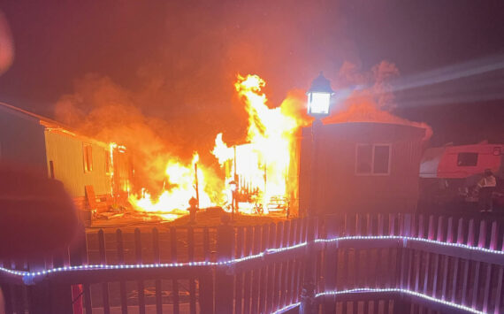Photo provided
A family was displaced when a fire destroyed their home Sunday.