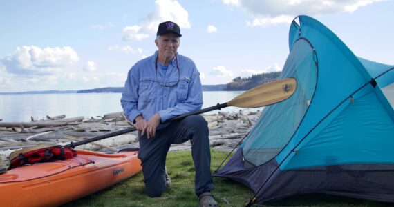 Photo by Rachel Rosen/Whidbey News-Times
Bill Walker, an avid local paddler, helped to reopen the kayaking campsite at Windjammer Park.
