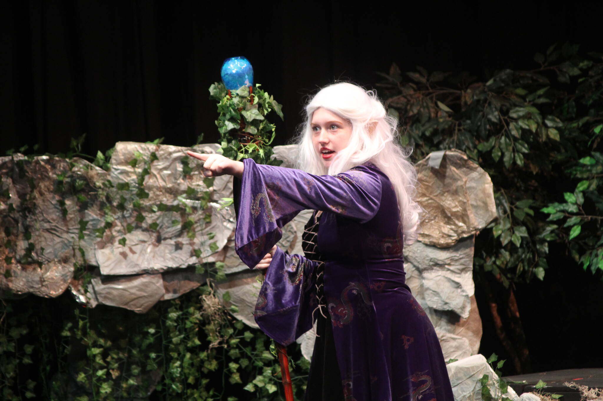 Photos by Karina Andrew/Whidbey News-Times
Freshman Sydney Wallace plays Dungeons and Dragons character Kaliope.