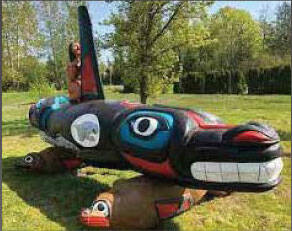 Image provided
The Tokitae totem pole will be on display at the Penn Cove Water Festival this weekend.