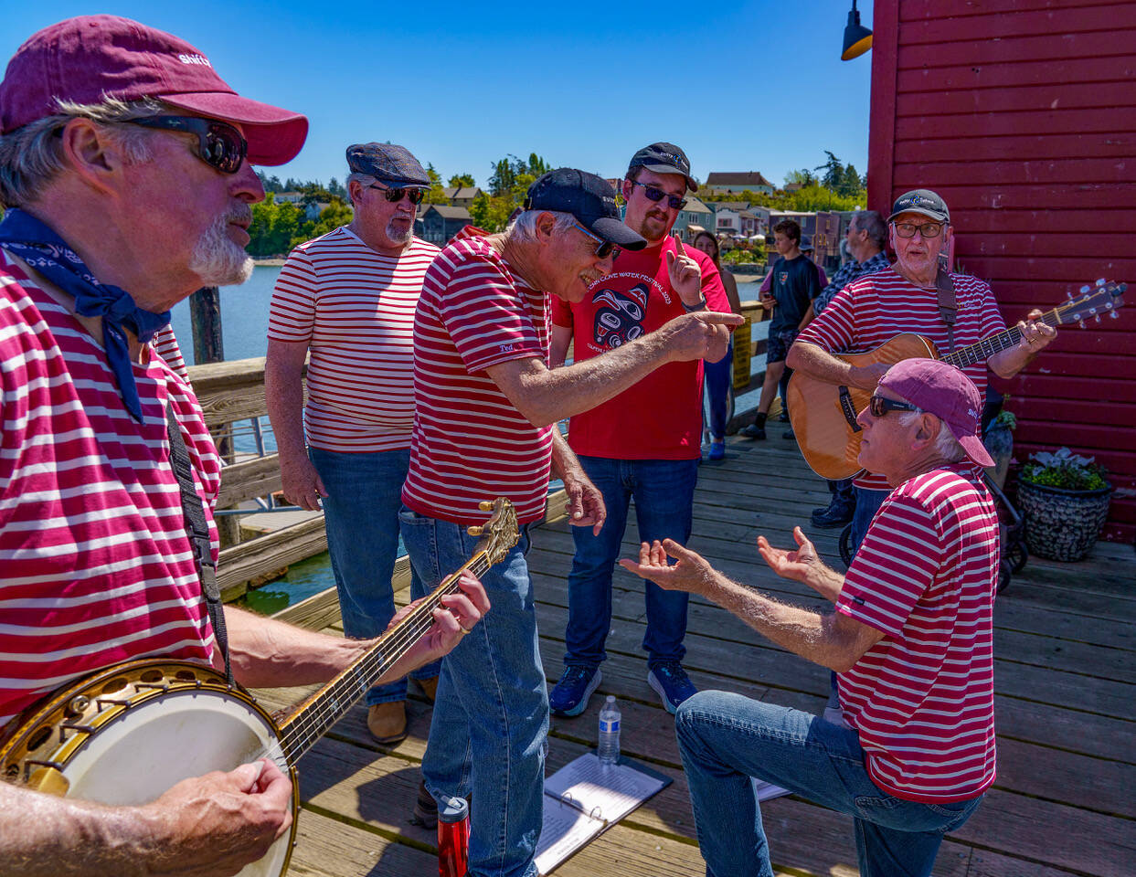 The Shifty Sailors perform sea shanties at the Penn Cove Water Festival Saturday.
