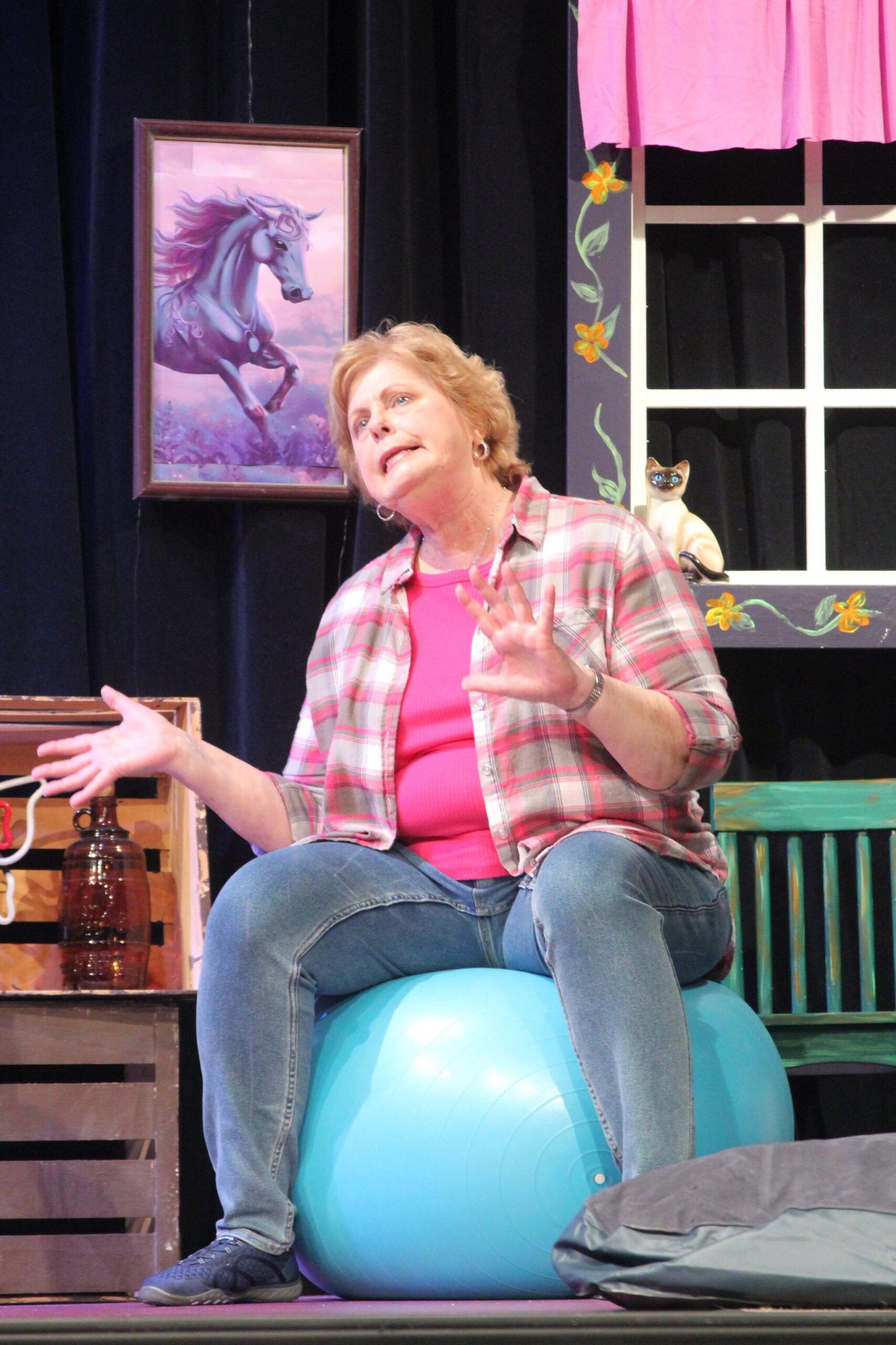 Photos by Karina Andrew/Whidbey News-Times
Gaye Litka plays Gail in the Whidbey Playhouse’s upcoming production of “The Birds and the Bees.”