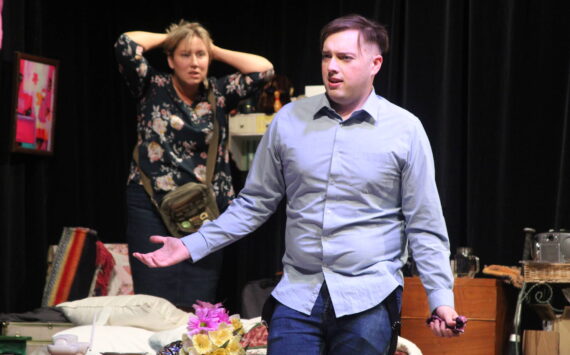 Photo by Karina Andrew/Whidbey News-Times
Wes Moran plays Ben, a grad student who finds himself caught in the middle of Gail and Sarah's sometimes tempestuous mother-daughter relationship.