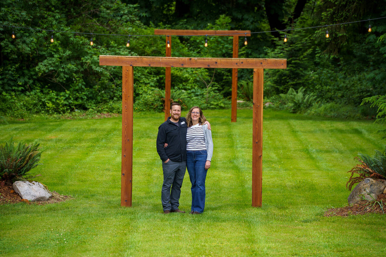 Paul and Emily Grubb built the arbors seen at Cascadia Meadows. (Photo by David Welton)