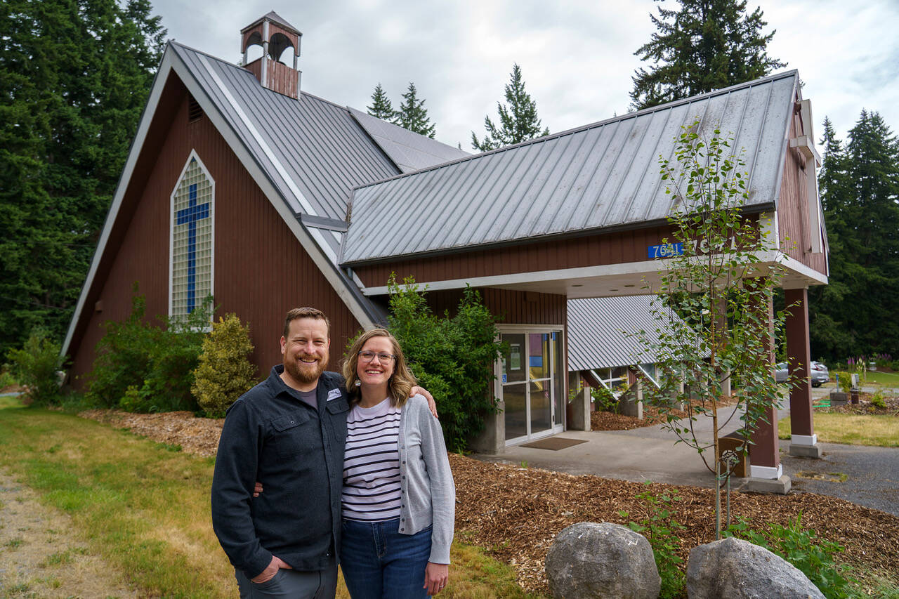 Paul and Emily Grubb are the new owners of the Little Brown Church in Maxwelton Valley. (Photo by David Welton)