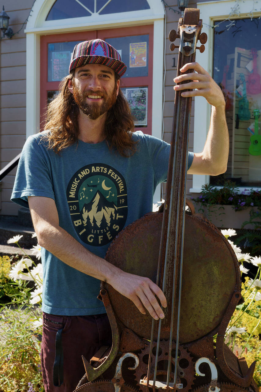Keegan Harshman will pay bass in three bands at the Little BIG Fest. (Photo by David Welton)