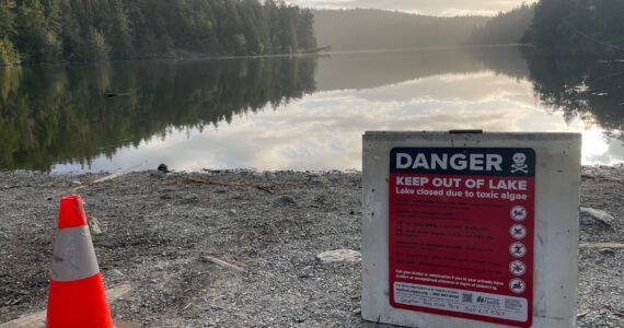 Pass Lake, which is within Deception Pass State Park, is closed because of toxic algae.