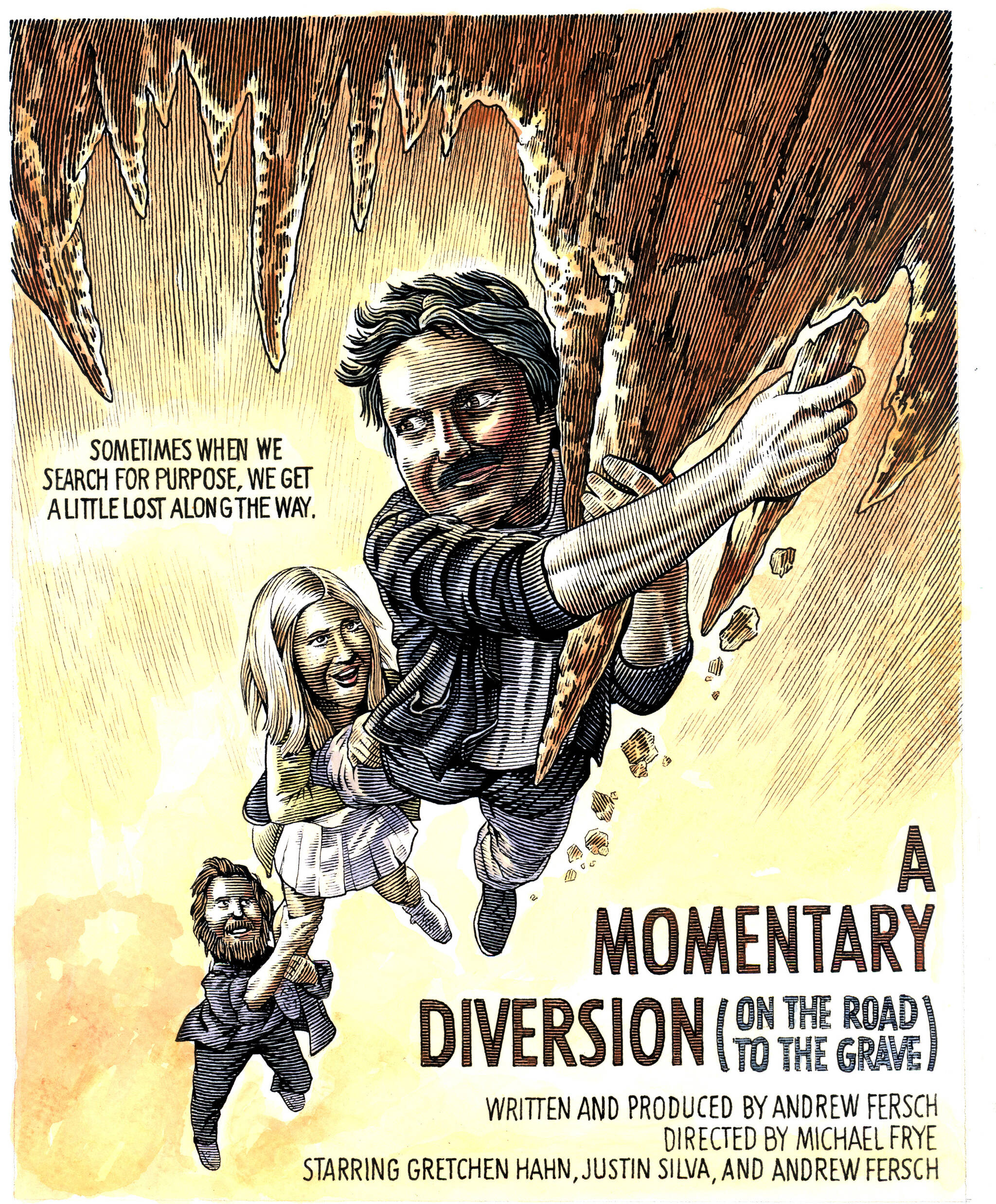 Photo provided
Made by Bruce Hutchison, the poster for “A Momentary Diversion on the Road to the Grave” is an homage to 1985 classic “The Goonies.”