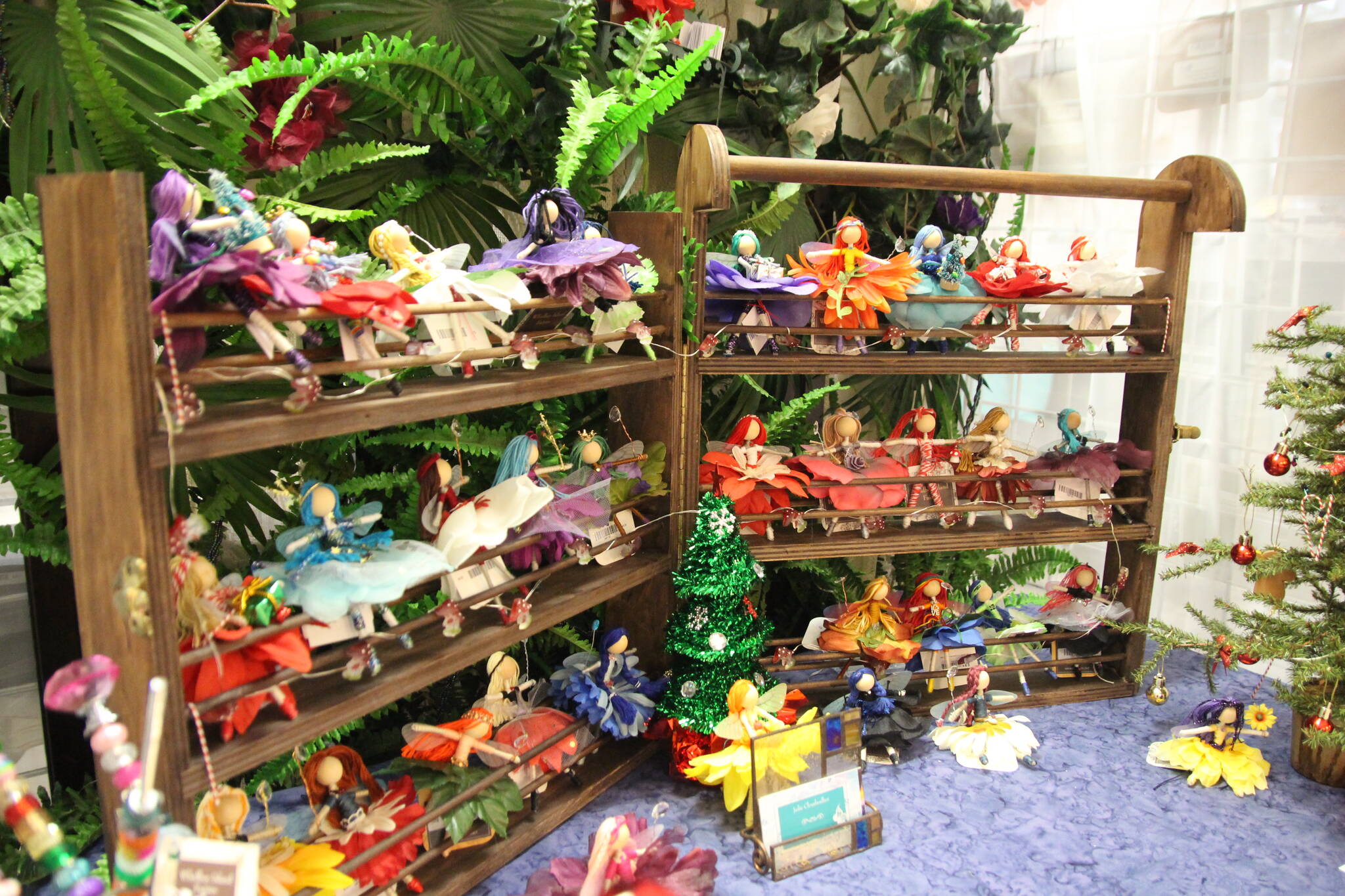 Some miniature fairies, created by Julie Cloudwalker and available at Whidbey Island Crafter’s Market Studios, can add a touch of wonderland to any dreamer’s bedroom. (Photo by Luisa Loi)