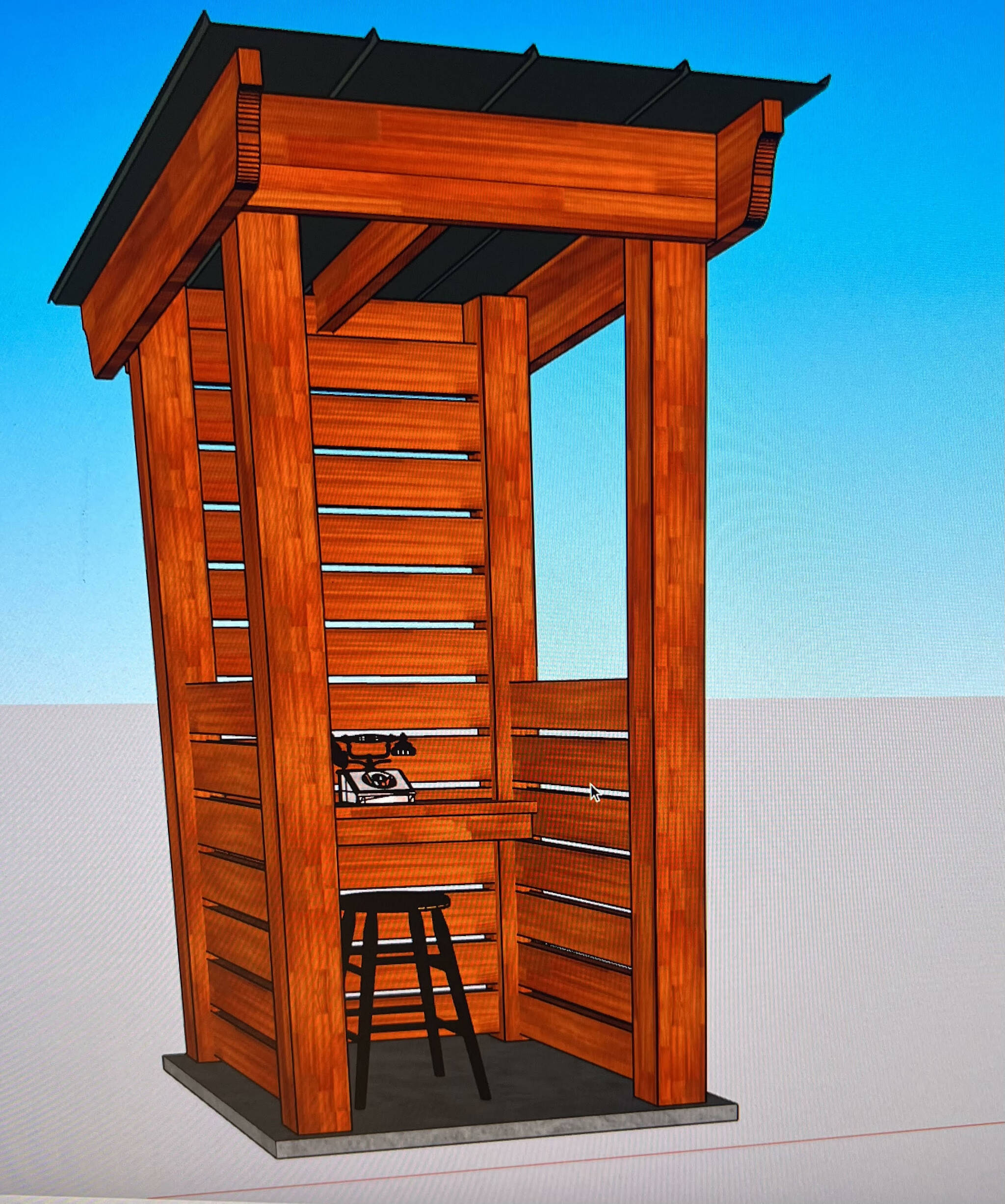 A preliminary rendering for the South Whidbey wind phone. (Photo provided)