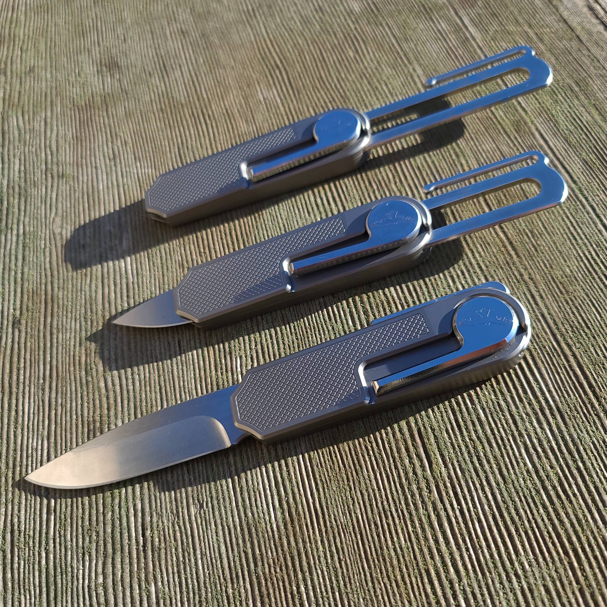 Unlike other everyday carry knives, the Raider Creek is composed of only five parts. A unique locking mechanism releases the 3-inch blade. (Photo provided)