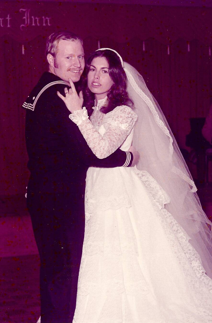 Photo provided
JoAnn Hellmann with husband John on their wedding day in 1974.