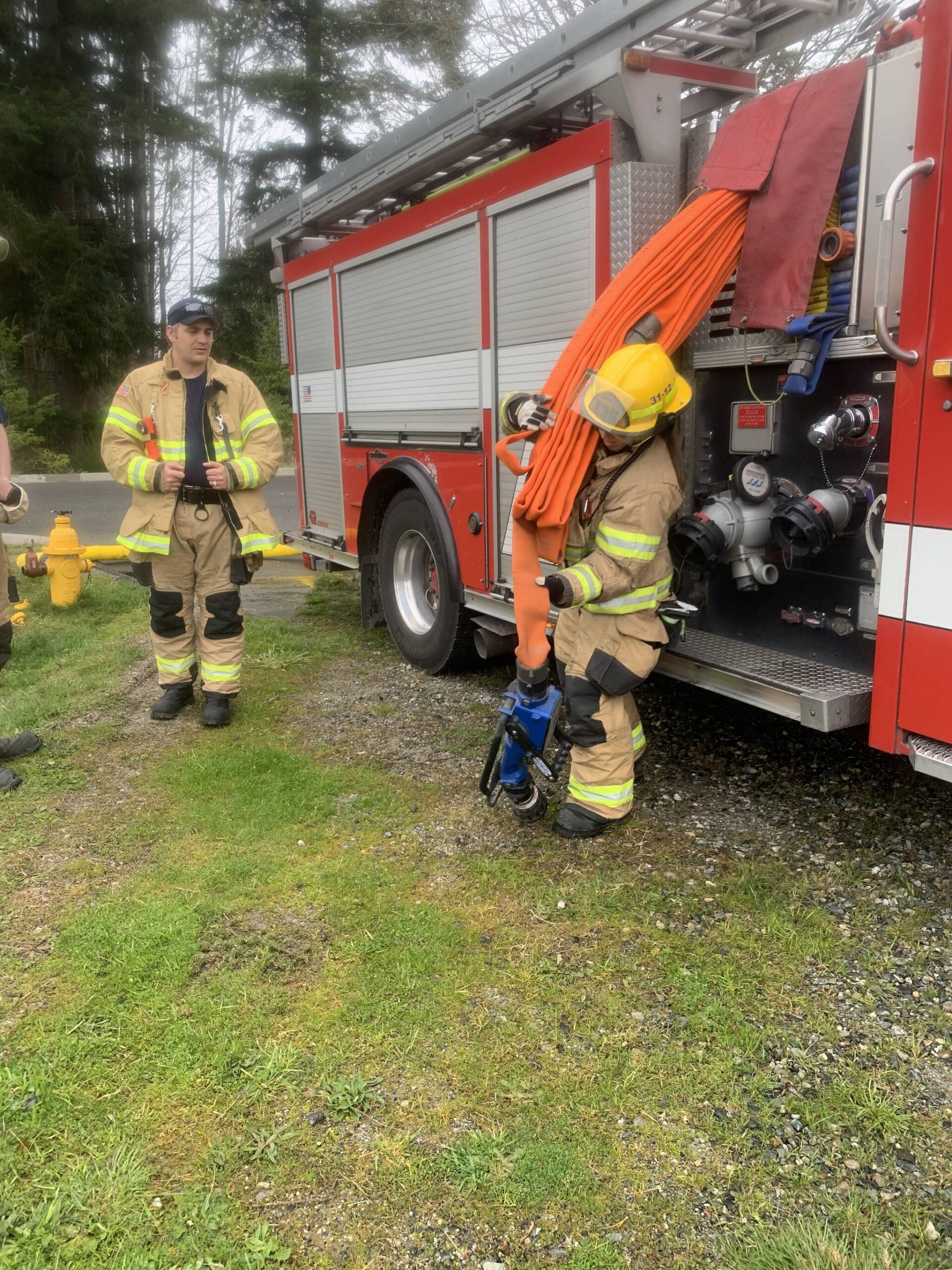 Firefighters participate in training exercises. (Photo by South Whidbey Fire/EMS)