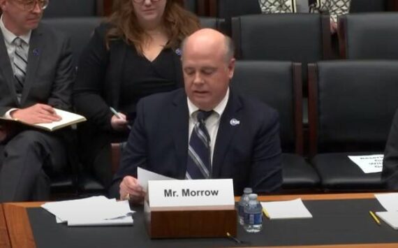 Island Transit Executive Director Todd Morrow addresses members of the Highways and Transit Subcommittee of the House Committee on Transportation and Infrastructure on March 21.