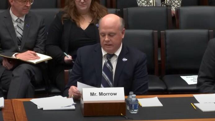 Island Transit Executive Director Todd Morrow addresses members of the Highways and Transit Subcommittee of the House Committee on Transportation and Infrastructure on March 21.