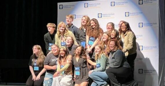 Photo provided
Thespian troupe 6307, from Oak Harbor High School, attended the Washington State Thespian Festival in March.