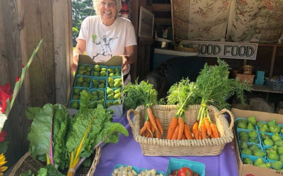 Photo by Kirstin Clauson
Anza Muenchow of Maha Farm sold her vegetables at last year’s South Whidbey Tilth Farmers Market.