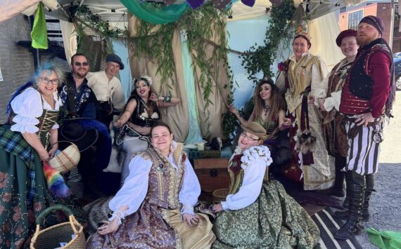 Photo by Bill Huls of the Gilded Thistle
Some of the crew involved with the Renaissance Faire.