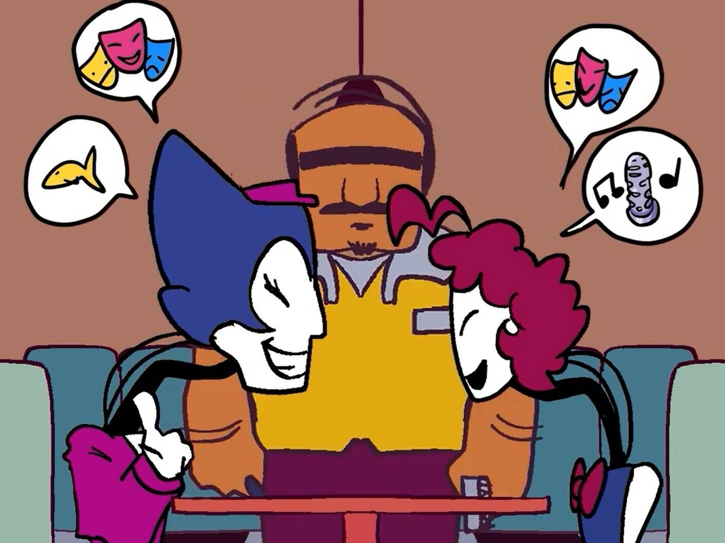 A scene from Authentic-Feeling Feelings.