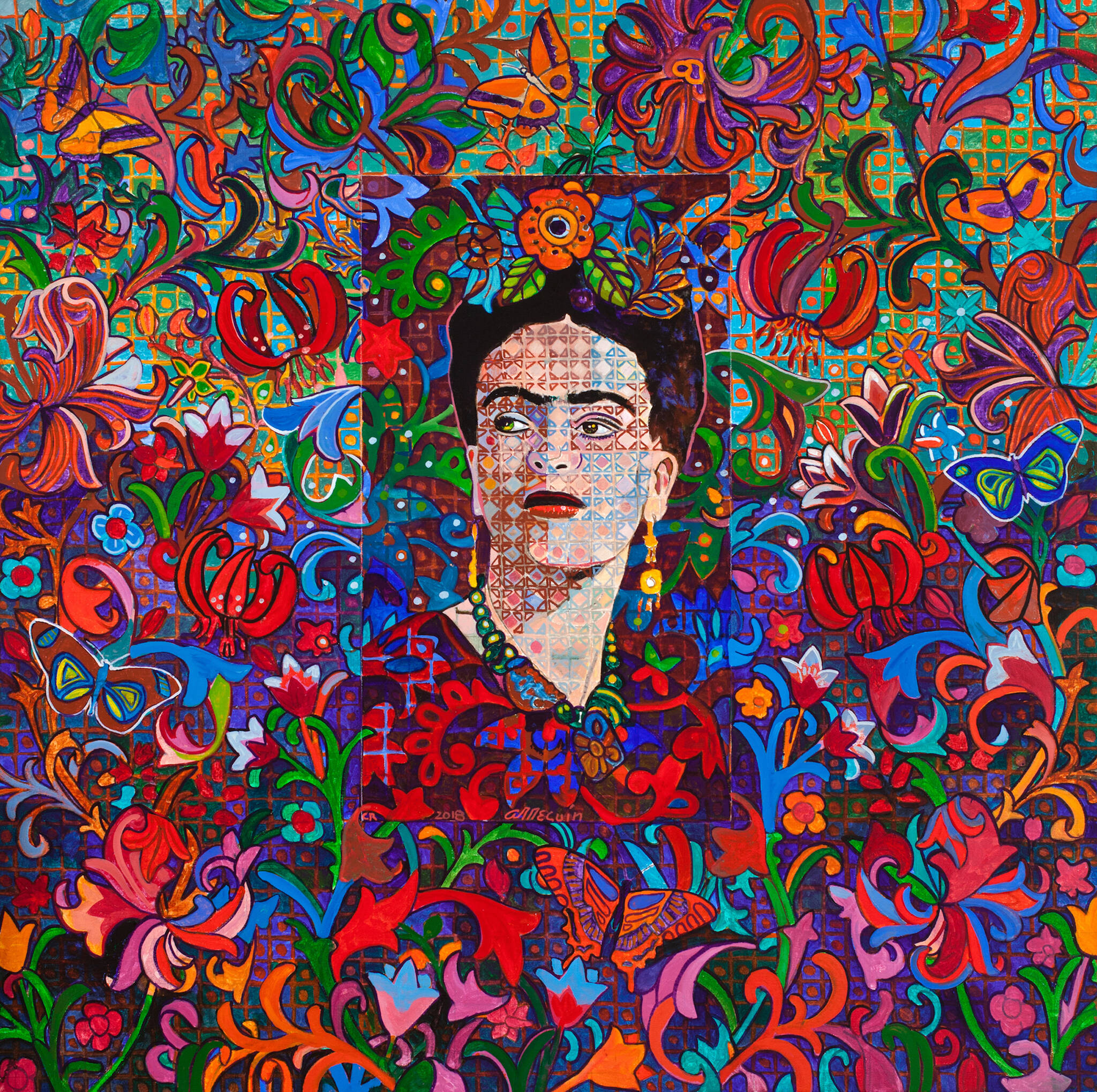 Fragrance - oil on canvas by Alfredo Arreguín, 2018.