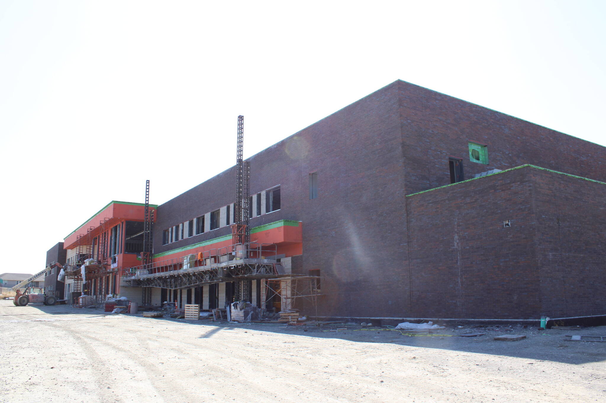 (Photo by Allyson Ballard) Construction at Crescent Harbor Elementary is expected to be completed by summer or fall of 2027.